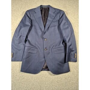 SUITSUPPLY Men's Lazio Suit Jacket Blazer Pure Wool Blue Size 38R